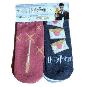 Wizarding World Harry Potter Low Cut Sock Pack 10 Pairs Shoe Size 4-10 New NWT